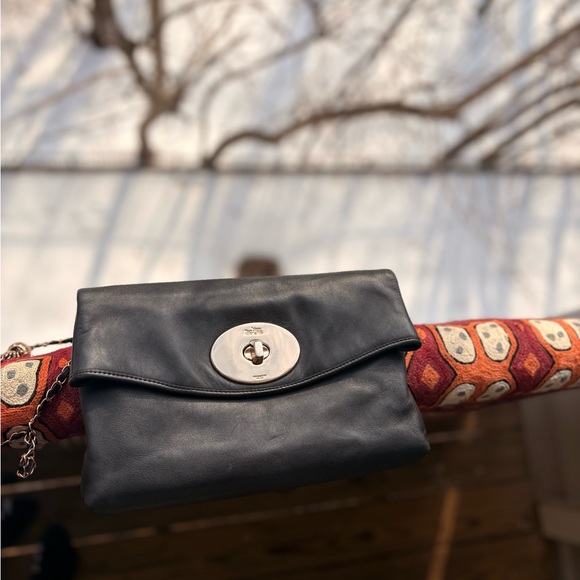 Vintage Coach Turnlock Clutch | Unbranded Chain | 1990s | Great Condition - Picture 10 of 12